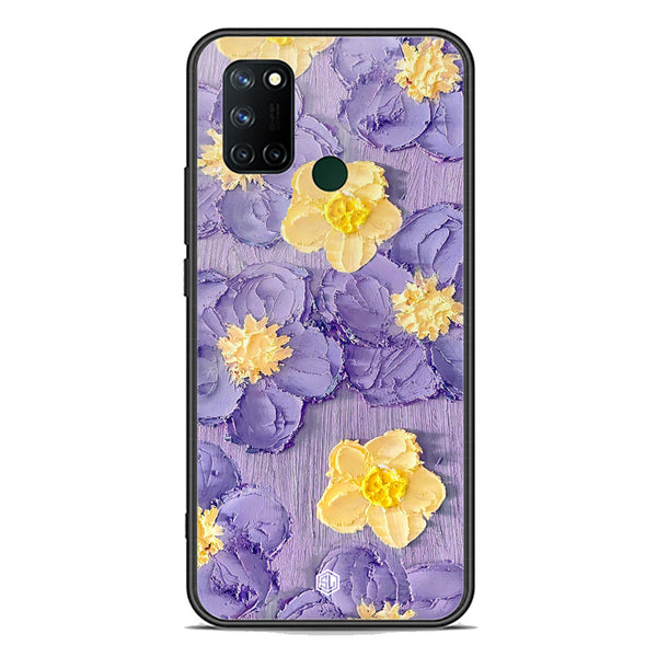 Floral Series Soft Phone Case - Premium Glass Case - Design 8 - Realme 7i