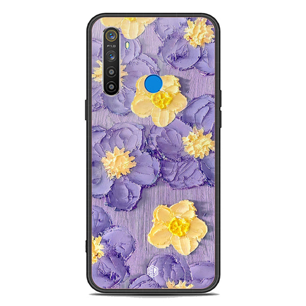 Floral Series Soft Phone Case - Premium Glass Case - Design 8 - Realme 6i