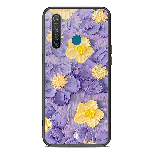 Floral Series Soft Phone Case - Premium Glass Case - Design 8 - Realme 5 Pro