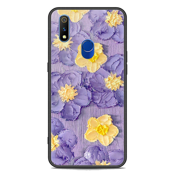 Floral Series Soft Phone Case - Premium Glass Case - Design 8 - Realme 3 Pro