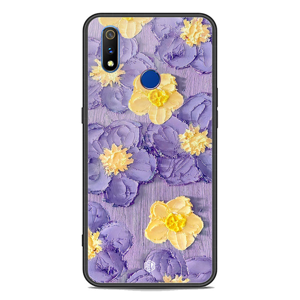 Floral Series Soft Phone Case - Premium Glass Case - Design 8 - Realme 3