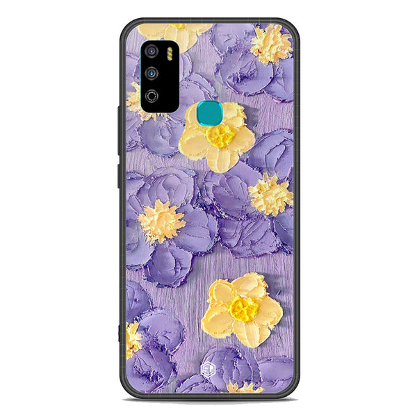 Floral Series Soft Phone Case - Premium Glass Case - Design 8 - Infinix Hot 9 Play