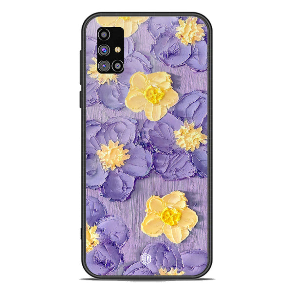 Floral Series Soft Phone Case - Premium Glass Case - Design 8 - Samsung Galaxy M31s