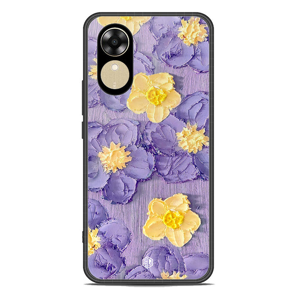 Floral Series Soft Phone Case - Premium Glass Case - Design 8 - Oppo A17k