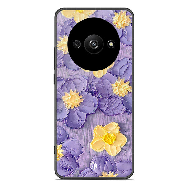 Floral Series Soft Phone Case - Premium Glass Case - Design 8 - Xiaomi Redmi A3