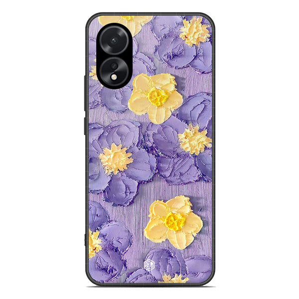 Floral Series Soft Phone Case - Premium Glass Case - Design 8 - Oppo A18