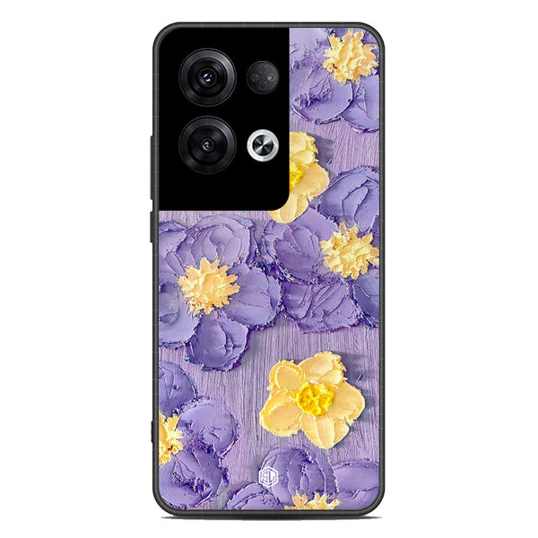 Floral Series Soft Phone Case - Premium Glass Case - Design 8 - Oppo Reno 8 Pro Plus