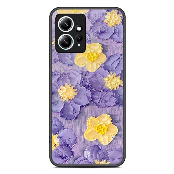 Floral Series Soft Phone Case - Premium Glass Case - Design 8 - Xiaomi Redmi Note 12 4G