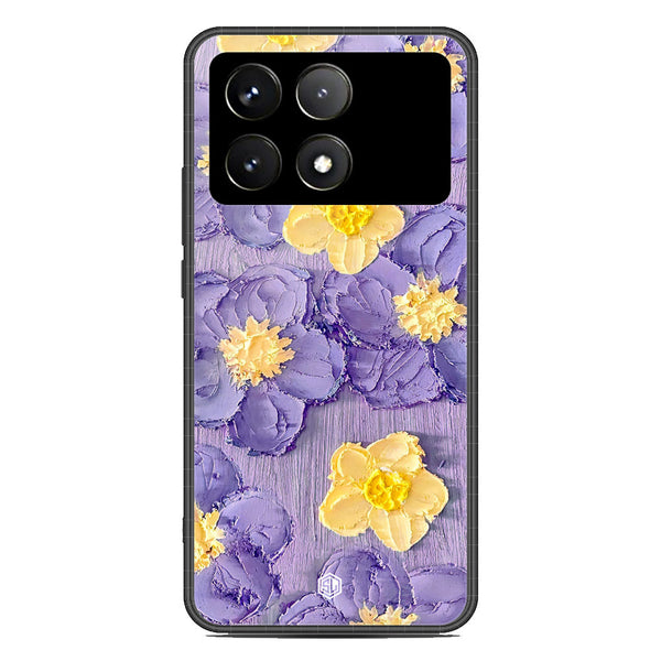 Floral Series Soft Phone Case - Premium Glass Case - Design 8 - Xiaomi Poco X6 Pro