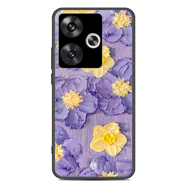 Floral Series Soft Phone Case - Premium Glass Case - Design 8 - Xiaomi Poco F6