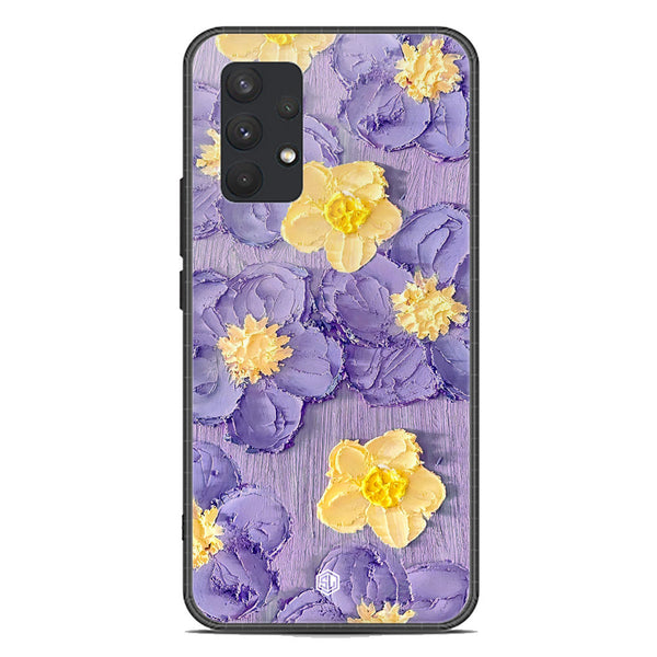 Floral Series Soft Phone Case - Premium Glass Case - Design 8 - Samsung Galaxy A32