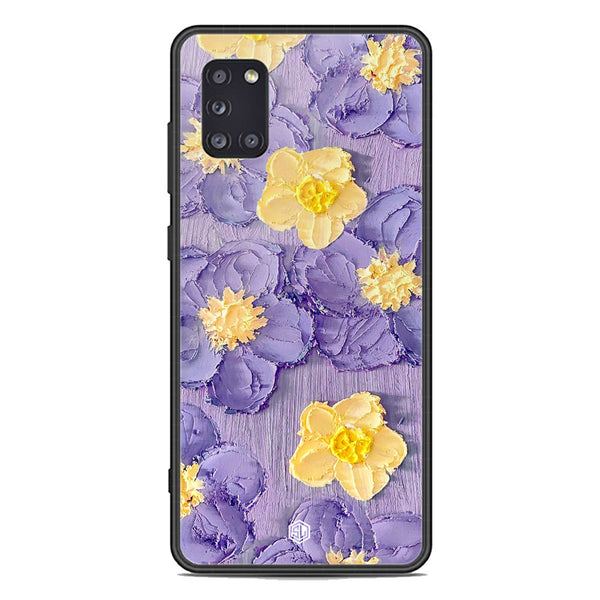 Floral Series Soft Phone Case - Premium Glass Case - Design 8 - Samsung Galaxy A31