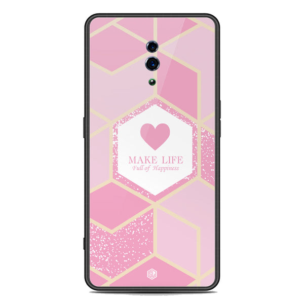 Happiness Series Soft Phone Case - Premium Glass Case - Design 3 - Oppo Reno