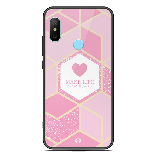 Happiness Series Soft Phone Case - Premium Glass Case - Design 3 - Xiaomi Redmi Note 6