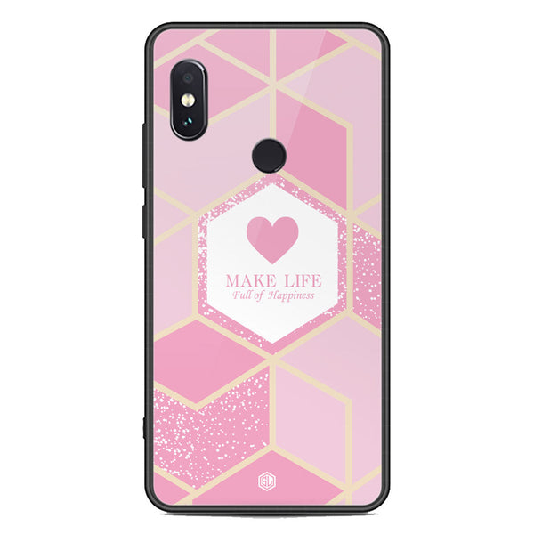 Happiness Series Soft Phone Case - Premium Glass Case - Design 3 - Xiaomi Redmi Note 5 Pro