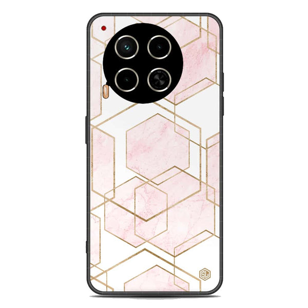 Stylish Marble Series Soft Phone Case - Metal Case - Design 3 - Tecno Camon 30