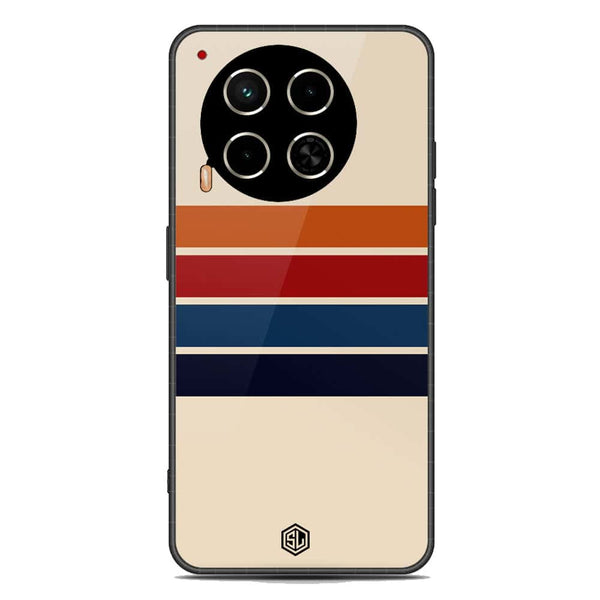 Retro Stripes Series Soft Phone Case - Metal Case - Design 3 - Tecno Camon 30