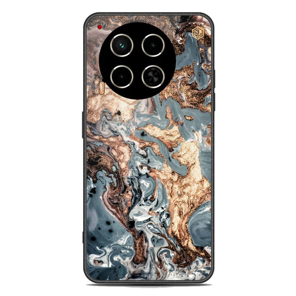 Marble Series Soft Phone Case - Metal Case - Design 5 - Tecno Camon 30