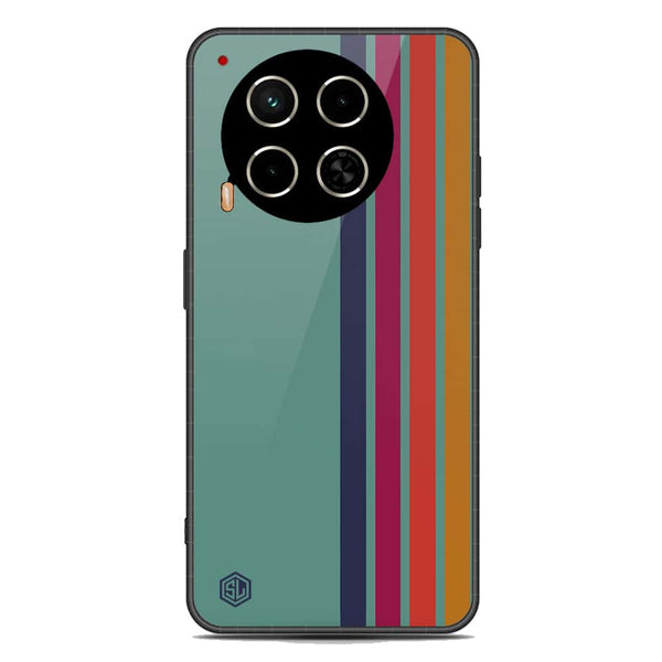 Retro Stripes Series Soft Phone Case - Metal Case - Design 5 - Tecno Camon 30