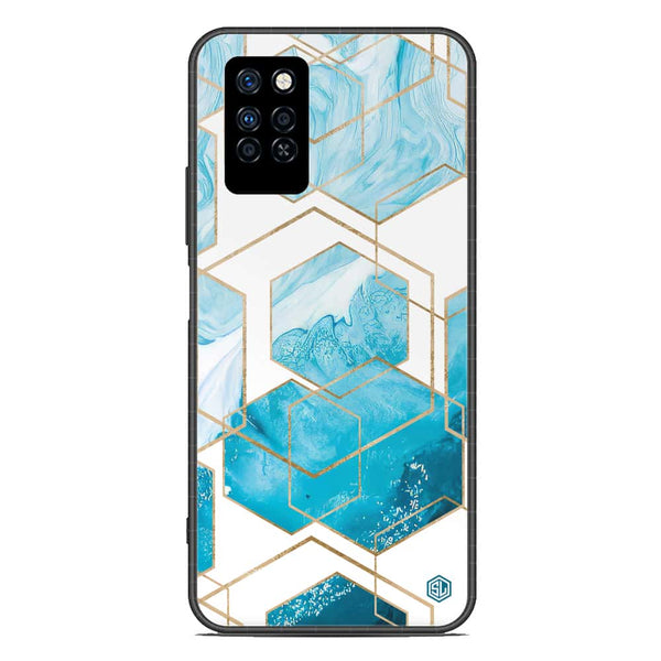 Stylish Marble Series Soft Phone Case - Metal Case - Design 1 - Infinix Note 10 Pro