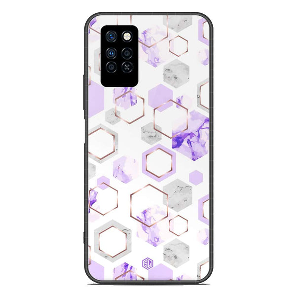 Stylish Marble Series Soft Phone Case - Metal Case - Design 5 - Infinix Note 10 Pro