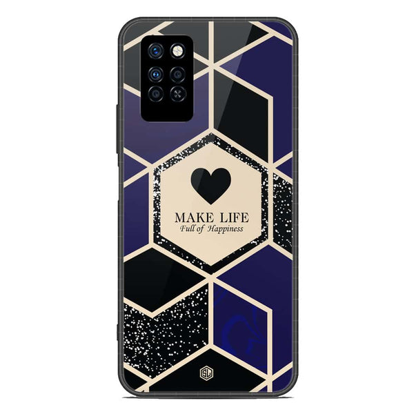 Happiness Series Soft Phone Case - Metal Case - Design 1 - Infinix Note 10 Pro