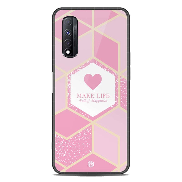 Happiness Series Soft Phone Case - Metal Case - Design 3 - Realme Narzo 30