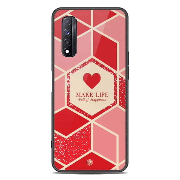 Happiness Series Soft Phone Case - Metal Case - Design 5 - Realme Narzo 30