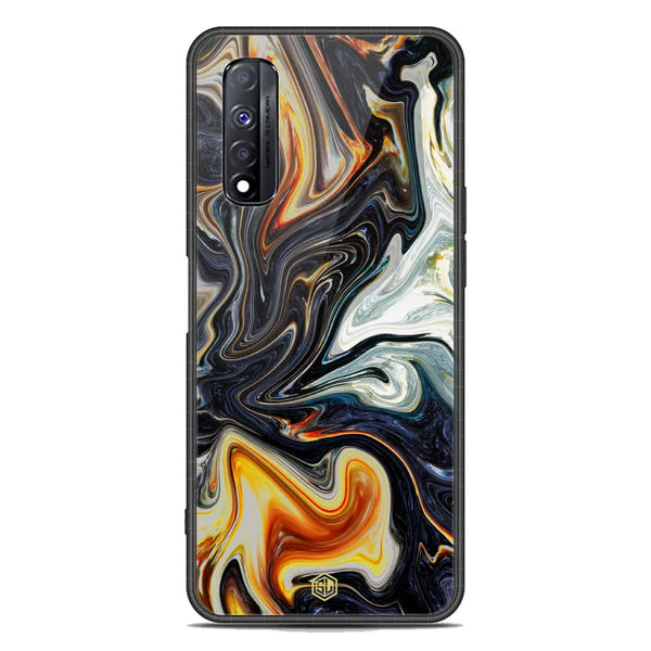 Marble Series Soft Phone Case - Metal Case - Design 1 - Realme Narzo 30