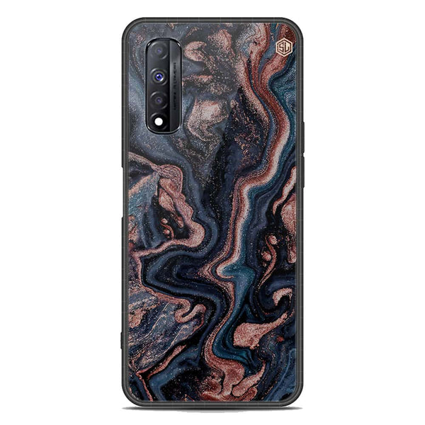 Marble Series Soft Phone Case - Metal Case - Design 4 - Realme Narzo 30