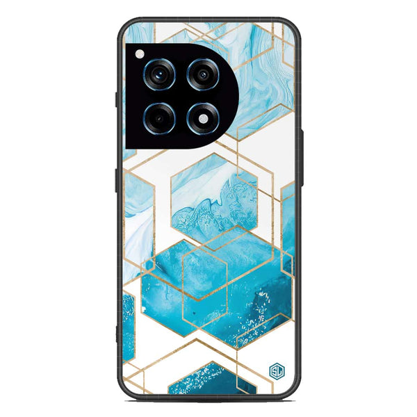 Stylish Marble Series Soft Phone Case - Metal Case - Design 1 - OnePlus 12R