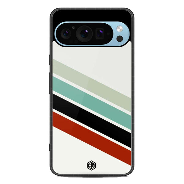 Retro Stripes Series Soft Phone Case - Metal Case - Design 2 - Google Pixel 9 Pro