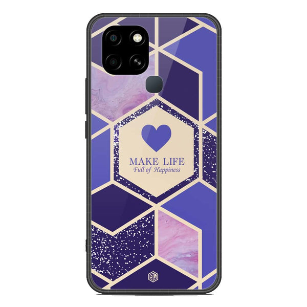 Happiness Series Soft Phone Case - Metal Case - Design 2 - Infinix Smart 6 HD