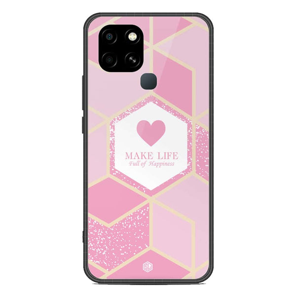 Happiness Series Soft Phone Case - Metal Case - Design 3 - Infinix Smart 6 HD