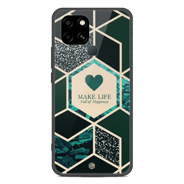 Happiness Series Soft Phone Case - Metal Case - Design 4 - Infinix Smart 6 HD