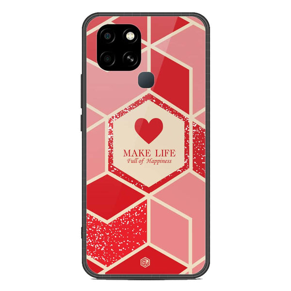 Happiness Series Soft Phone Case - Metal Case - Design 5 - Infinix Smart 6 HD