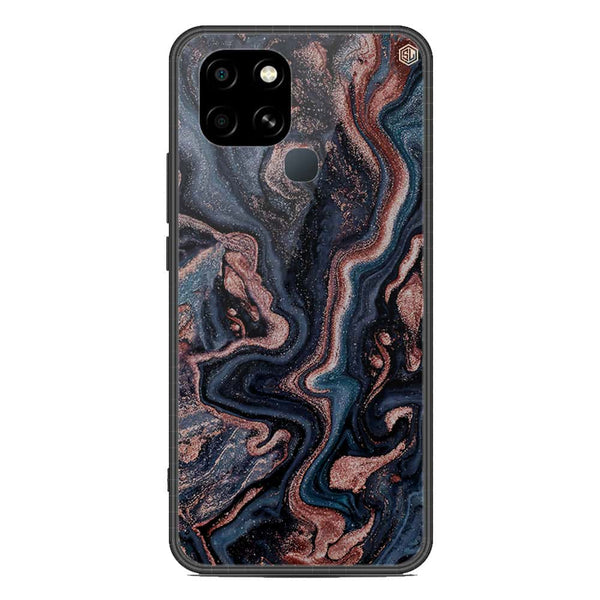 Marble Series Soft Phone Case - Metal Case - Design 4 - Infinix Smart 6 HD