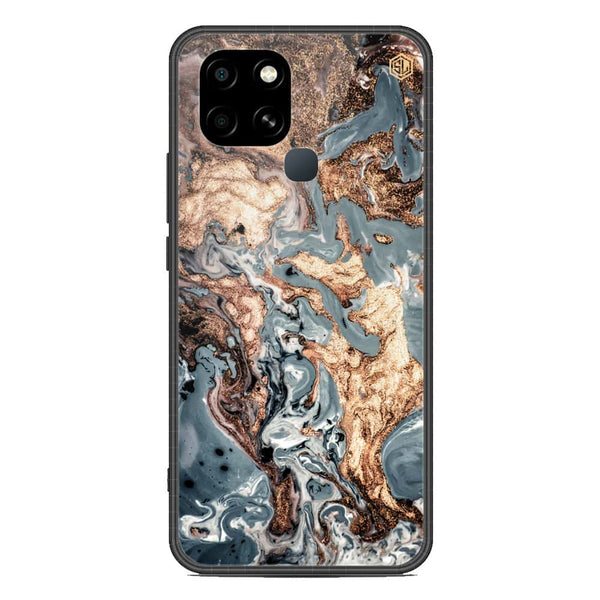 Marble Series Soft Phone Case - Metal Case - Design 5 - Infinix Smart 6 HD