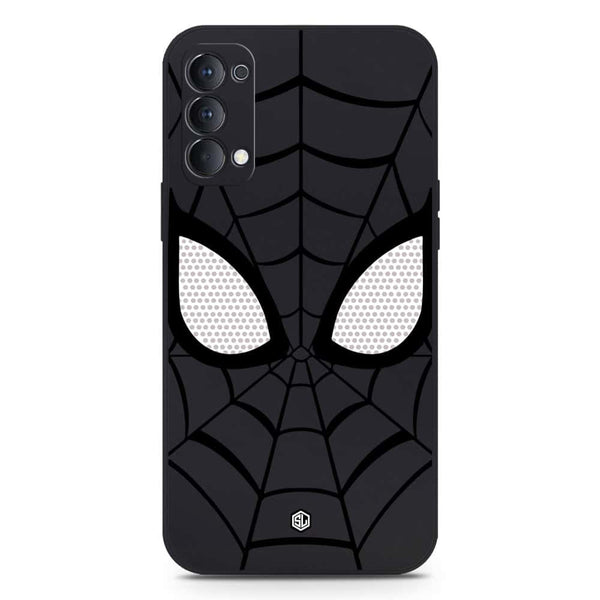 Cool Spider Design Soft Phone Case - Silica Gel Case - Black - Oppo Reno 4 5G