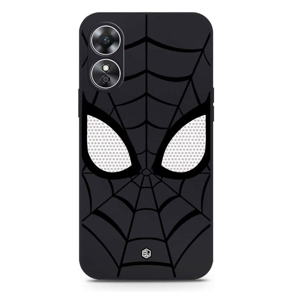 Cool Spider Design Soft Phone Case - Silica Gel Case - Black - Oppo A17