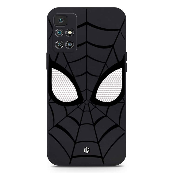 Cool Spider Design Soft Phone Case - Silica Gel Case - Black - Xiaomi Redmi 10 Prime