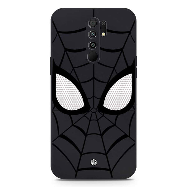 Cool Spider Design Soft Phone Case - Silica Gel Case - Black - Xiaomi Redmi 9