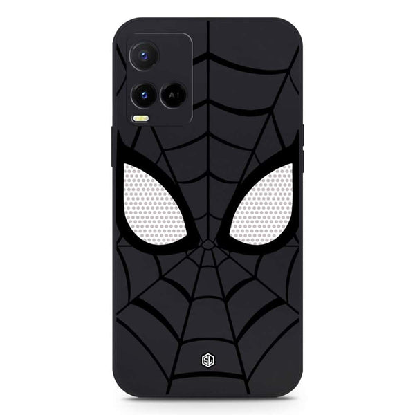 Cool Spider Design Soft Phone Case - Silica Gel Case - Black - Vivo Y33s