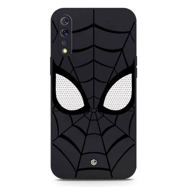 Cool Spider Design Soft Phone Case - Silica Gel Case - Black - Vivo S1