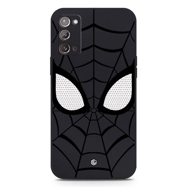 Cool Spider Design Soft Phone Case - Silica Gel Case - Black - Samsung Galaxy Note 20