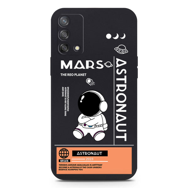 Astronaut Series Soft Phone Case - Silica Gel Case - Black - Oppo A74