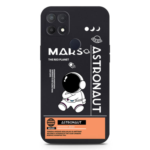 Astronaut Series Soft Phone Case - Silica Gel Case - Black - Oppo A15s