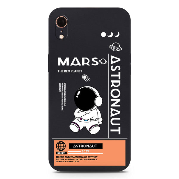 Astronaut Series Soft Phone Case - Silica Gel Case - Black - iPhone XR