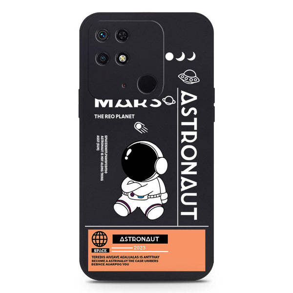 Astronaut Series Soft Phone Case - Silica Gel Case - Black - Xiaomi Redmi 10C