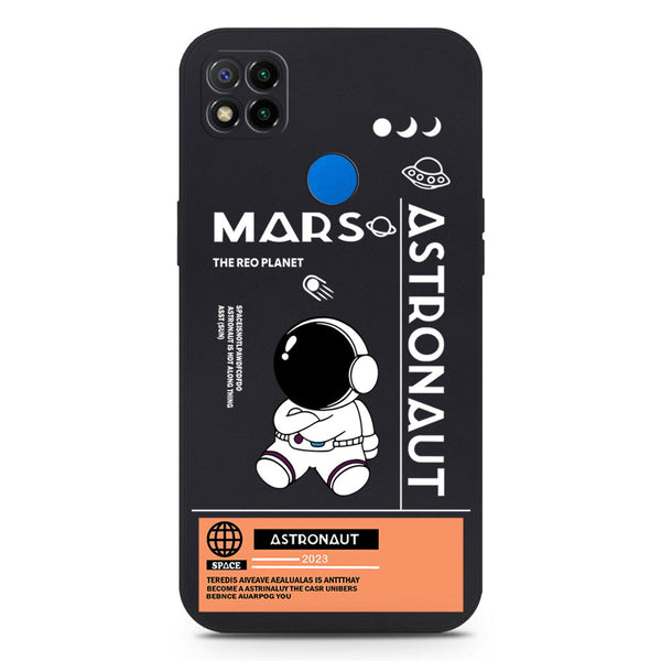 Astronaut Series Soft Phone Case - Silica Gel Case - Black - Xiaomi Redmi 9C